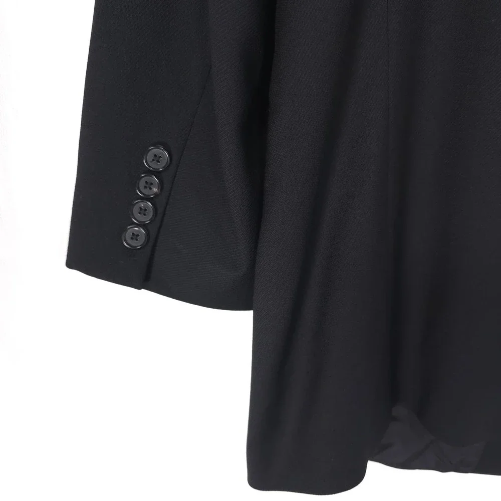 HUGO BOSS Men's Wool Blazer 44R Black Einstein Sigma‎ USA Made Tailored Classic